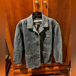Smith and Hawken Denim Button-Up Jacket Size Small